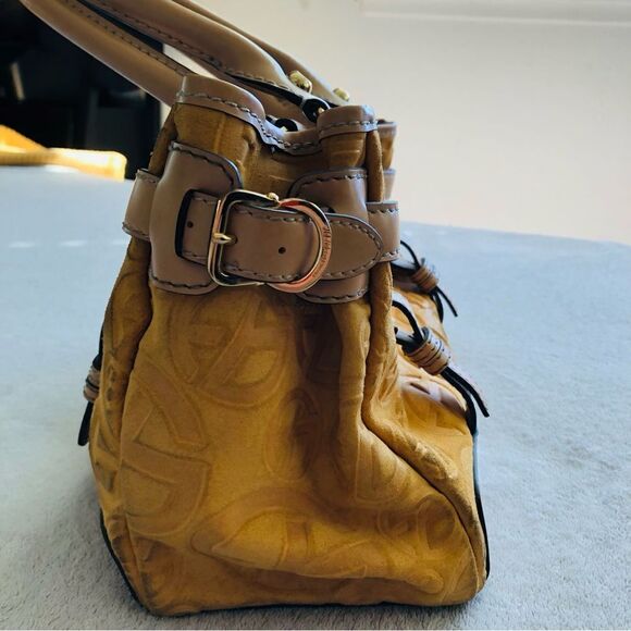 Vintage Francesco Biasia Embossed Leather Tote Bag - Picture 7 of 16